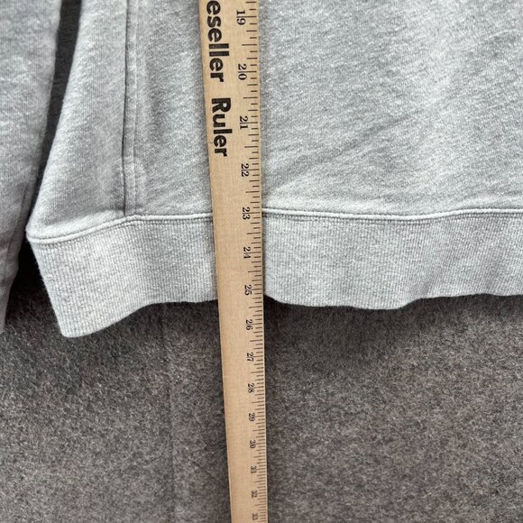 Vineyard Vines Sweater Women Large Gray Quarter Zip Fleece Whale Pullover Shep - Picture 7 of 12